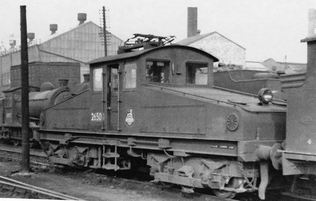 Ex-NER Electric locomotive at Heaton Locomotive Depot