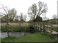 Footbridge of the River Ray near Mouldon Hill