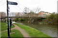 Suspension footbridge over the Grand Union