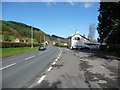 Part of the A470 road at Llyswen