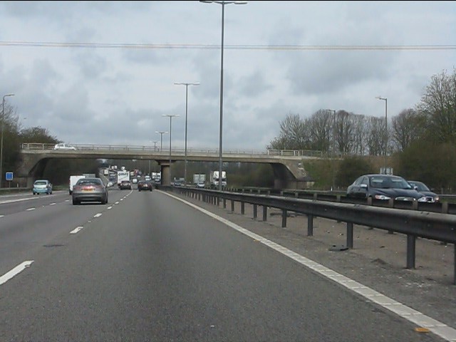 M1 motorway - B5385 bridge, Watford Gap © Peter Whatley :: Geograph ...