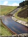 Water run-off at Midhope Reservoir