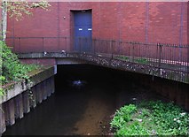 SO8376 : River Stour by Exchange Street, Kidderminster by P L Chadwick