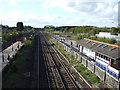 East Coast Main Line heading north at Thirsk Station