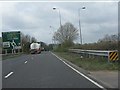 A45 approaching Ryton roundabout