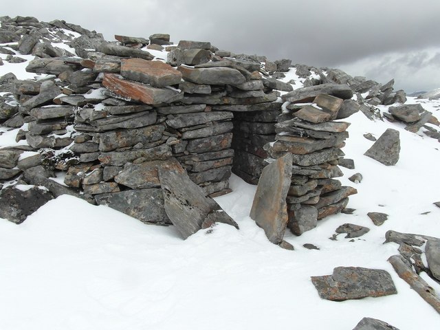 Stone-built igloo shelter