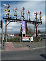 Newton Abbot - preserved signal gantry