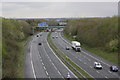 M57 motorway from railway bridge