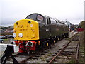 D213 in BR green at Barrow Hill