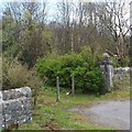 Old lodge gatepost