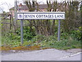 Seven Cottages Lane sign