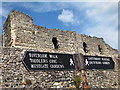 Sign by Canterbury Castle