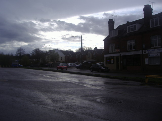 Crowborough station car park and shops