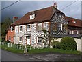 Limestone, flint and brick house at Middle Woodford