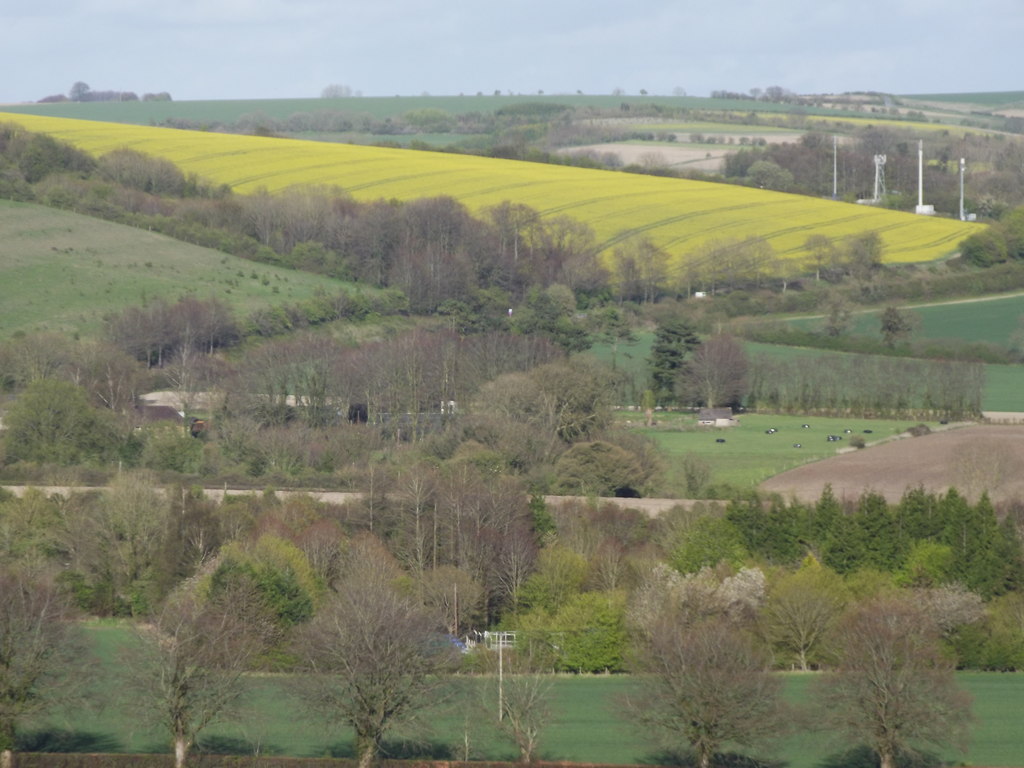 East hills. Мер, Уилтшир. Mere, Wiltshire.