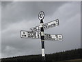 NY5076 : Old Road Signpost, Crossroads, Sleetbeck Road by Les Hull