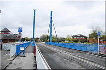 SD5029 : The swing bridge at the entrance to Preston Marina by Bill Boaden