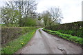 Looking along Hook Lane towards Crakemarsh