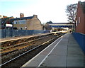 A view east along Stroud railway station