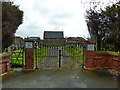 Entrance to Saltcotes Catholic Cemetery