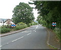 Road from Usk reaches Llangybi