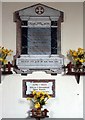 All Saints, Honington - War memorials