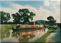 Winding the boat above lock 1 on the Macclesfield Canal