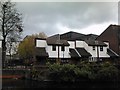 Houses on Canal Road, viewed from the Regent