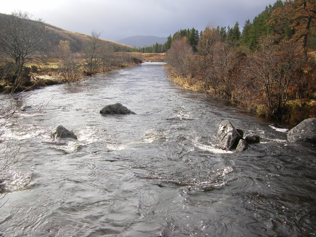 Strontian River from lower footbridge
