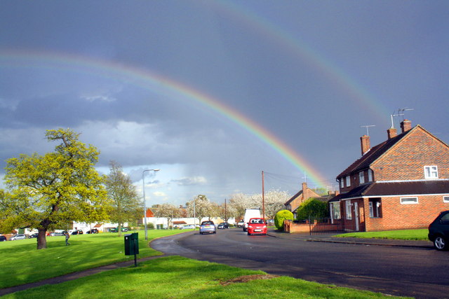 Double rainbow over Sandford Avenue