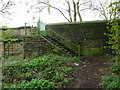 Steps up to Agecroft Road at Agecroft Bridge