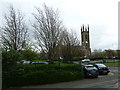 Looking across the A61 towards St Mary