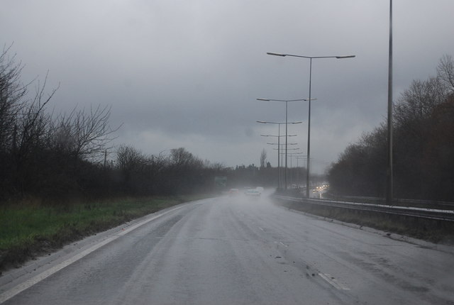 A wet and grey A13
