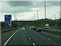 A footbridge over the M62 near junction 20