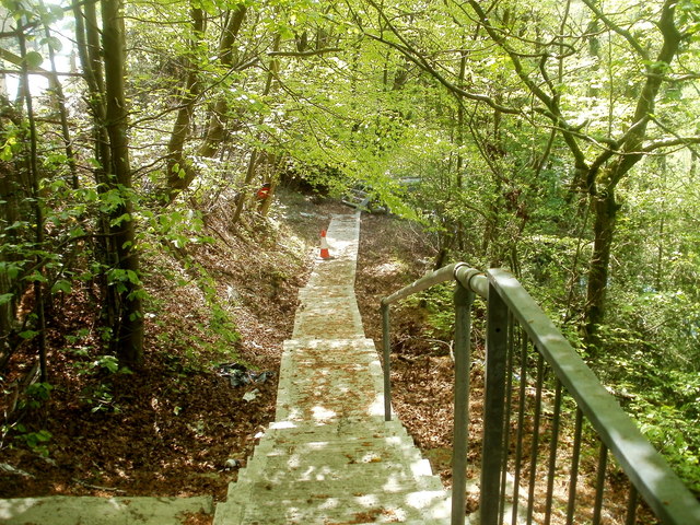 Path from Cwmavon Road to a footbridge across the Afon Lwyd 