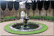 SY7794 : Fountain, Athelhampton House, Dorset by Christine Matthews