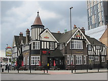 TQ2081 : The Castle, Victoria Road / Wales Farm Road, NW10 by Mike Quinn