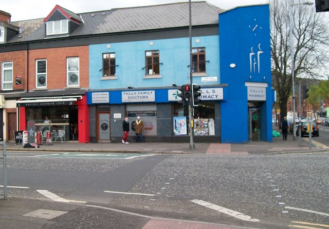 Falls Pharmacy and Falls Family Doctors Surgery on the Falls Road