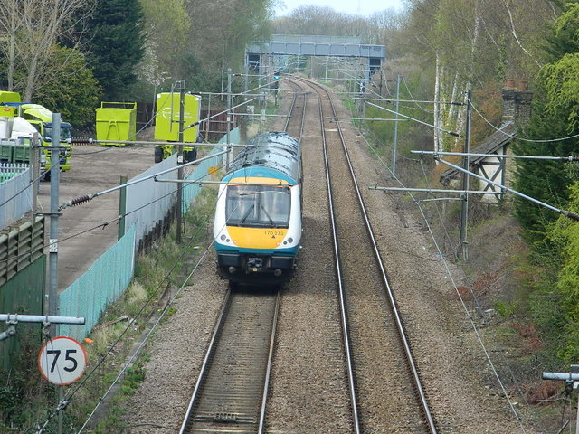Train leaves Cambridge