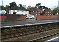 A gap in the wall, platform 1, Caerphilly railway station