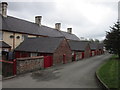 Rear of the estate cottages at Sledmere