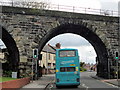 The rail bridge on London Road, Northwich