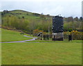 Path past Windsor Colliery Memorial, Abertridwr