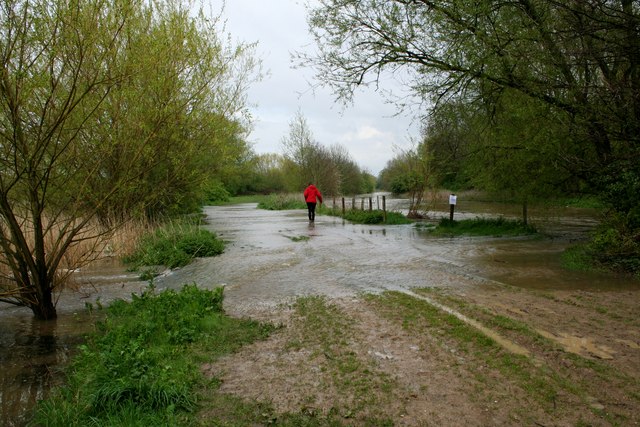 River Roding breaks its banks