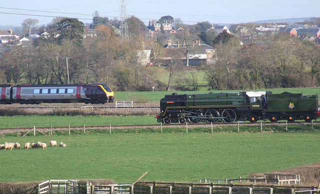First traverse on the new Norton Triangle by a steam loco