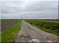 The track across Kirkby Moss to Top House Farm