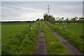 Looking back towards the railway bridge in the next square