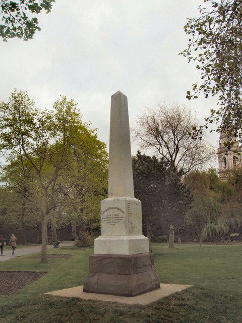 HMS Victoria memorial, Victoria Park