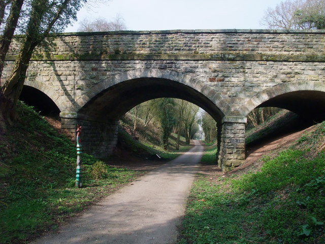 Cycle Route 6 entering Derbyshire