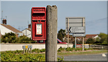 J6457 : Letter box, Cloughey by Albert Bridge